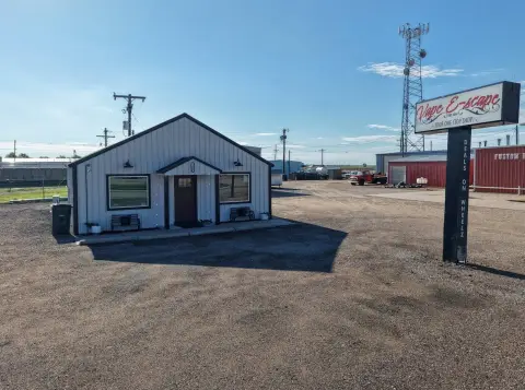Storefront Building with Pole Signage