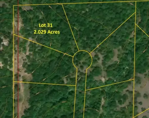 Heavily Treed Land in Weatherford