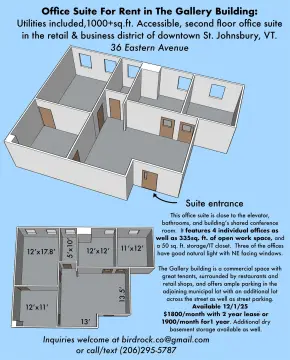 Downtown St. Johnsbury Office Suite