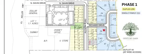 Residential Homesite in Century Oaks