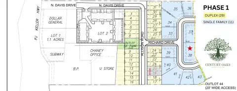 Residential Land in Century Oaks