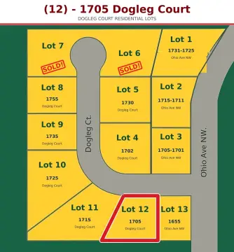 Cul-de-Sac Housing Development Lot