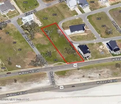 Cleared Beachfront Lot with Live Oaks