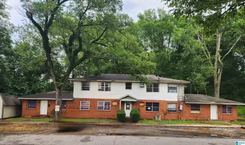 Brick Apartment Building with Storage