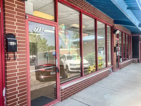 Retail Storefront with Pylon Sign