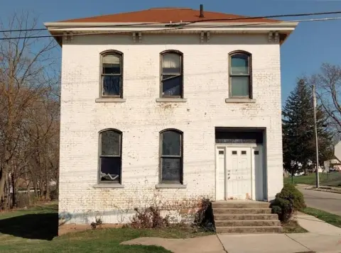 Two-Story Brick Church Building