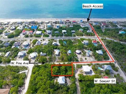 Wooded Corner Lot Near Beach