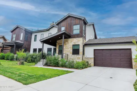 Mountain Modern Duplex with Attached Garage