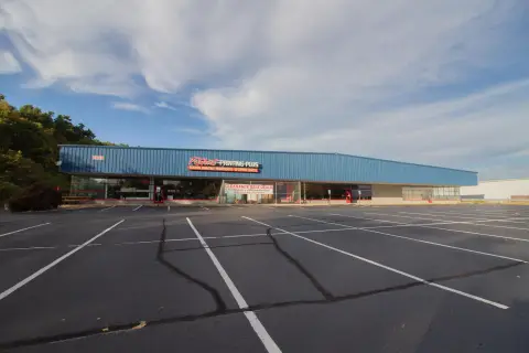 Storefront Building with Overhead Doors