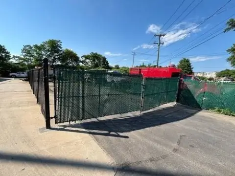 Fenced Truck Parking Lot