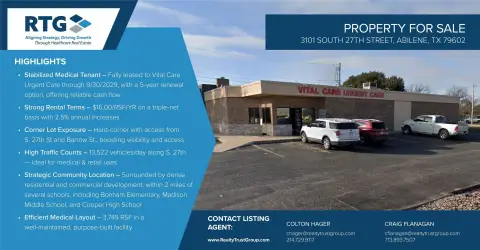 Corner Medical Office Investment