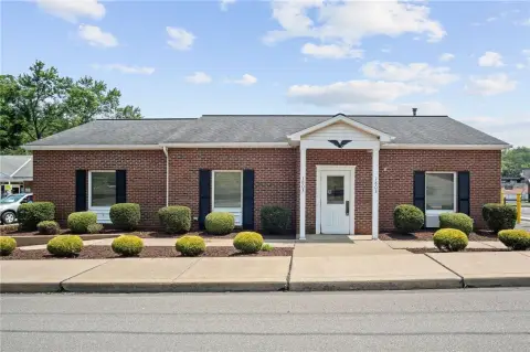 Brick Office Building With Drive-Through