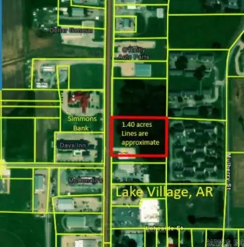 Lake Village Commercial Lot For Sale