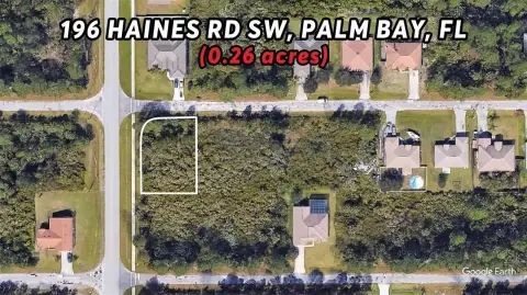 Palm Bay Corner Lot Opportunity