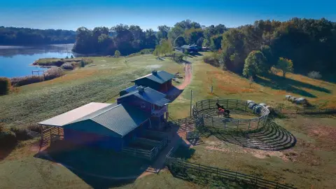 Waterfront Farm with Equestrian Improvements