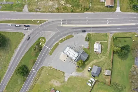 Gas Station with Fuel Canopy
