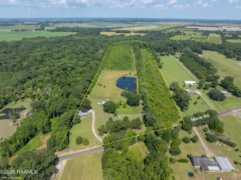 Fenced Farmland with Ponds