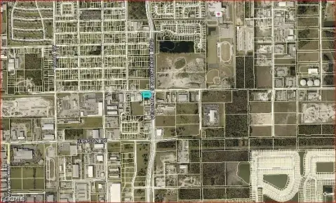 Warehouse Under Construction Corner Lot