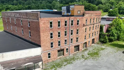 Four-Story Brick Warehouse Building