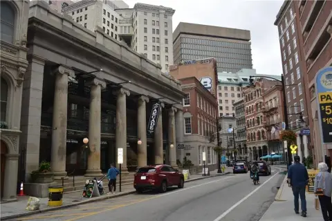Mixed-Use Building with Storefronts