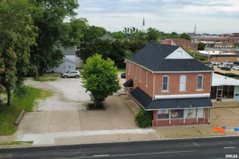 Mixed-Use Brick Building with Apartments