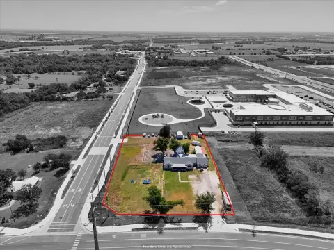 Corner Commercial Land with Improvements