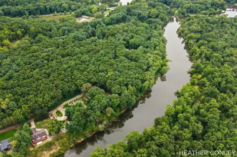 Wooded Kalamazoo Riverfront Land