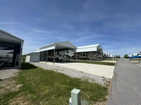 RV Resort Lot with Storage