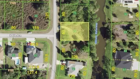 Port Charlotte Canal Lot Available
