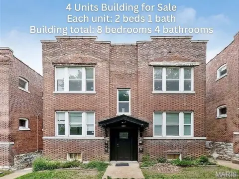 Vacant 4-Unit Brick Building