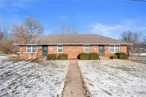 Brick Duplex with Attached Garages