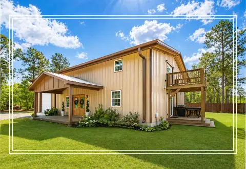 Custom Barndominium with Large Garage