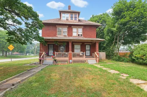 Brick Duplex with Covered Porches