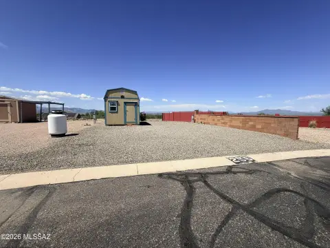 RV Resort Lot with Storage Shed