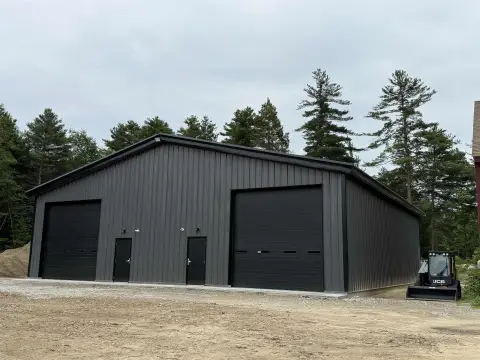Commercial Garage with Overhead Doors