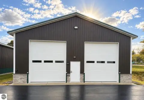 Insulated Warehouse with Two Garage Doors