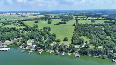 Pasture Farmland With Pond