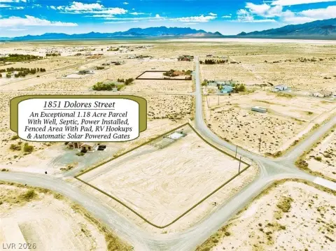 Improved Corner Parcel in Pahrump