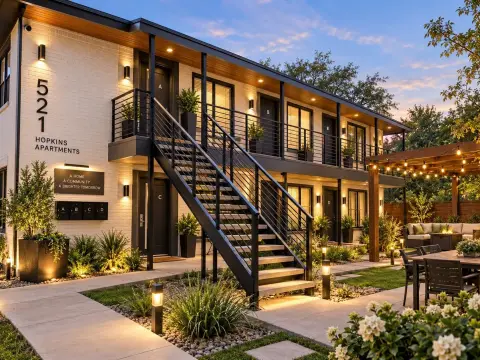 Four-Unit Brick Quadplex