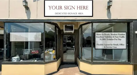 Retail Storefront with Display Windows