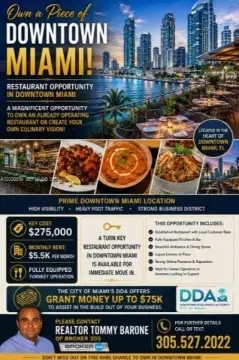 Miami Hospitality Business Opportunity