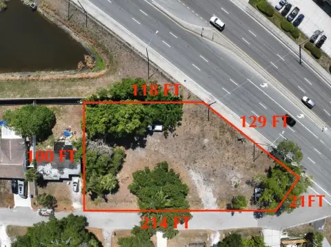 Irregular Commercial Land Parcel