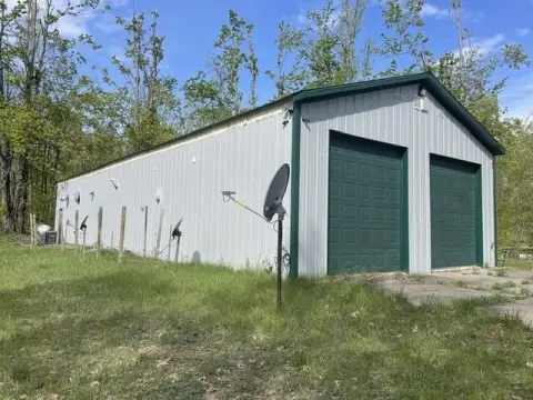 Wooded Land with Pole Barn