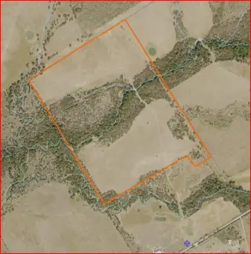 Working Cattle Ranch with Creek