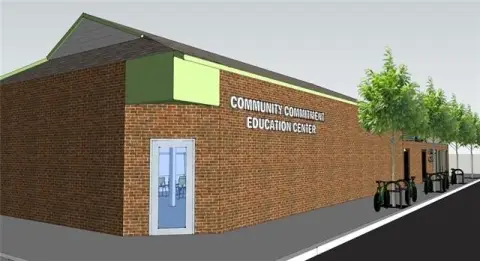 Two-Story Mixed-Use Brick Building