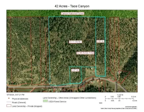 Expansive Taos Canyon Land Parcel
