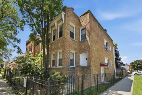 Corner Brick Legal Two-Flat with Basement Unit
