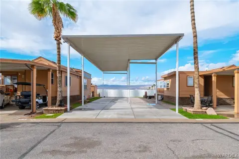 RV Park Lot with Shade Structure