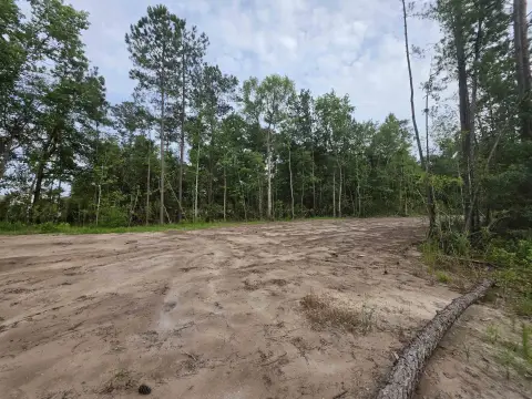 Cleared Triangular Home Lot