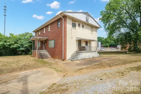 Two-Story Brick Corner Commercial Building